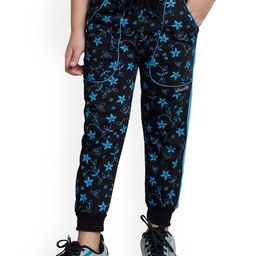 IndiWeaves Boys Floral Printed Fleece Joggers-image-51