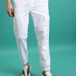 HIGHLANDER Men Mid-Rise Cargo Jogger Style Trousers-image-119
