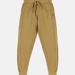KiddoPanti Kids Khaki-Coloured Solid Pure Cotton Joggers-13