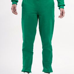 FableStreet Women Green Solid Cotton Relaxed Fit Joggers-image-67