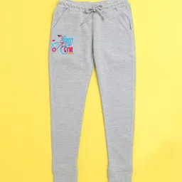 NUSYL Kids Grey Printed Joggers-picture-9