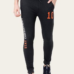 ARDEUR Men Charcoal Grey Solid Joggers-image-72