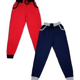 IndiWeaves Boys Pack Of 2 Mid-Rise Pure Cotton Joggers-image-59