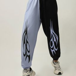 Bewakoof Women Colourblocked Mid-Rise Joggers-picture-43