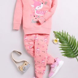 carrydreams Girls Printed T-shirt with Trousers-image-23