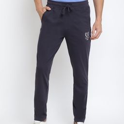 Van Heusen Men Grey Solid Smart Tech Easy Stain Release Track Pants-35
