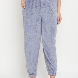 Camey Mid Rise Relaxed-Fit Woolen Lounge Joggers-image-87