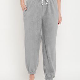 Camey Mid Rise Relaxed-Fit Woolen Lounge Joggers-image-120