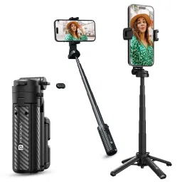 portronics Lumistick Air Selfie Stick with Quadripod Stand-picture-0