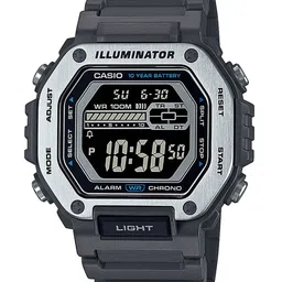 CASIO Men Patterned Dial & Wrap Around Straps Digital Chronograph Watch D302 image 1