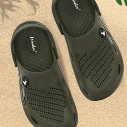 HIROLAS Men Perforated Comfortable Rubber Clogs-picture-9