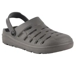 HRX by Hrithik Roshan Men Grey Self Design Clogs-picture-1