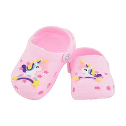Yellow Bee Girls Pink Clogs-20