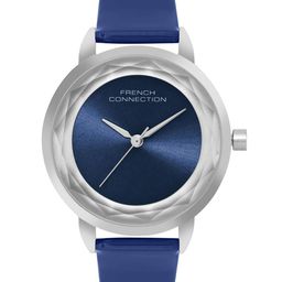 French Connection Women Embellished Dial & Leather Straps Analogue Watch FCN077UL-65
