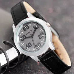 FLUID Women Dial & Leather Bracelet Style Straps Analogue Watch FLWatch23-745L-GRY01-49