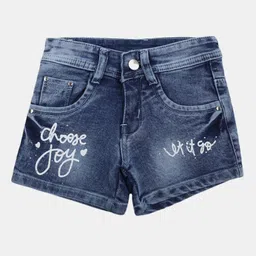 V-Mart Girls Washed Denim Shorts-image-20