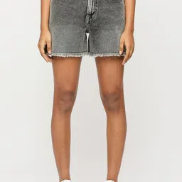 Pepe Jeans Women Washed High-Rise Stretchable Denim Shorts-picture-38