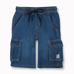 Gini and Jony Boys Regular Fit Mid-Rise Denim Cargo Shorts-26