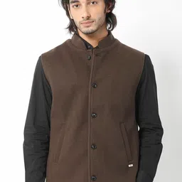 RARE RABBIT Men Thermo Tailored Fit Mandarin Collar Jackets-picture-53