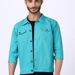 VOXATI Men Cotton Denim Jacket-image-39