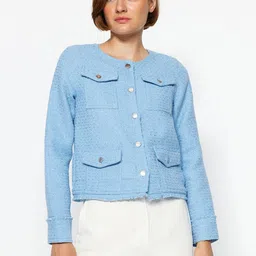 Trendyol Self Design Denim Jacket-29