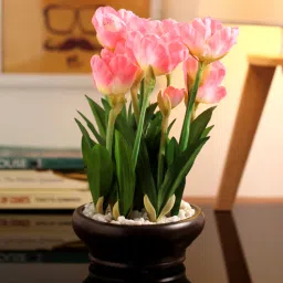 Light Pink Tulip with Ceramic Vase by Fourwalls-picture-5