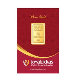 Joyalukkas 24 KT Gold Floral Bar 2 g-42