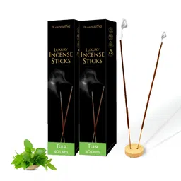 Imvelo Green your hygiene Puremazing 2 Pieces Brown Tulsi Natural Incense Sticks-46