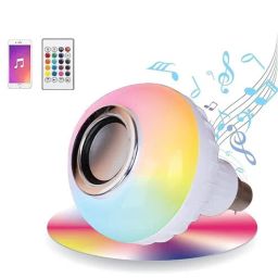 wens RGB LED Bulb with Bluetooth Speaker Smart Decorative Bulb (White)-picture-35
