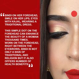 PERPAA Set Of 2 Red & Light Maroon Kumkum Round Bindi Book image 2