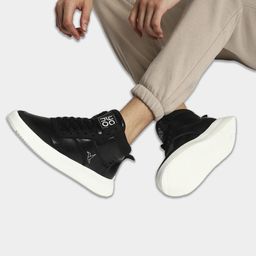 yoho Men Mid Top Lightweight Memory Foam Insole Contrast Sole Sneakers-12