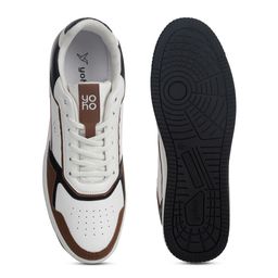 yoho Men Mid Top Colourblocked Lightweight Memory Foam Insole Sneakers image 3