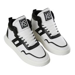 yoho Men Mid Top Colourblocked Lightweight Memory Foam Insole Basics Sneakers image 5