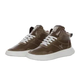 yoho Men Mid Top Lightweight Memory Foam Insole Contrast Sole Sneakers image 4