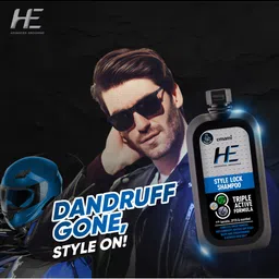 HE Triple Active Formula Style Lock Shampoo With Keratin & Menthol - 200ml image 3