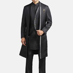 Blackberrys Four Piece Sherwani Waist Coat With Trouser & Jacket-image-49