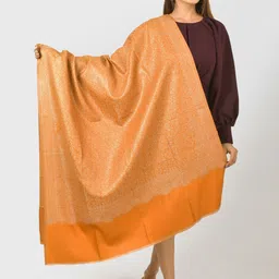 BAISA Woven Design Acrylic & Wool Shawl-image-50