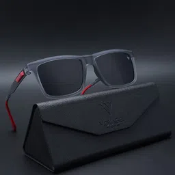 Voyage Unisex Lens Gunmetal-Toned Wayfarer Sunglasses With Polarised and UV Protected Lens-33