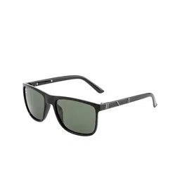 Clark N Palmer Unisex Green Lens & Black Square Sunglasses with Polarised and UV Protected Lens-2