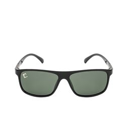 Clark N Palmer Unisex Green Lens & Black Shield Sunglasses with Polarised and UV Protected Lens image 2