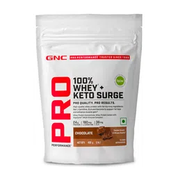 GNC Pro Performance 100% Whey + Keto Surge, 1 lb Chocolate-picture-48