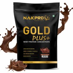 Nakpro Gold Plus+ Whey Protein Concentrate,  2.2 lb  Double Rich Chocolate -image-74