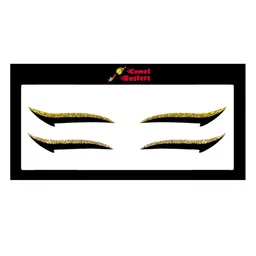 Comet Busters Glitter Eyeliner Sticker - Gold 050-29