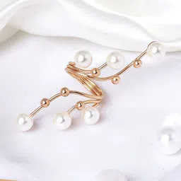 JOKER & WITCH Perlita Gold-Plated Pearl-Studded Ring-33