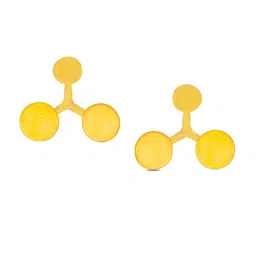 BHIMA 22K Hallmark 916 Purity Yellow Gold Triple Round Gold Stud-picture-14