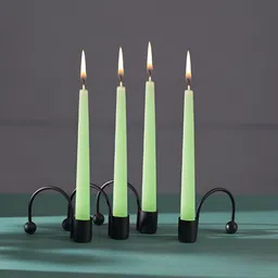 Homspurts Aura Black 4 Pieces Tea Light Metal Candle Holders-image-76