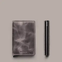 SECRID Men Abstract Printed Leather Card Holder-image-27