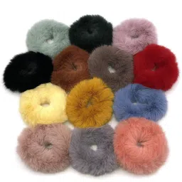 DN Creation Set Of 24 Fur Scrunchies Ponytail Holders-90