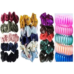 DIAN Women Pack of 20 White & Black Ponytail Holders-image-70