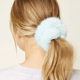 DN Creation Set Of 12 Faux Fur Assorted Ponytail Holders image 2